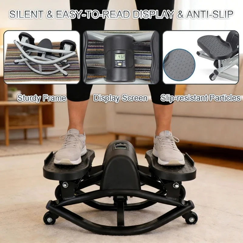 LUSQI Silent Stepper for Home Fitness